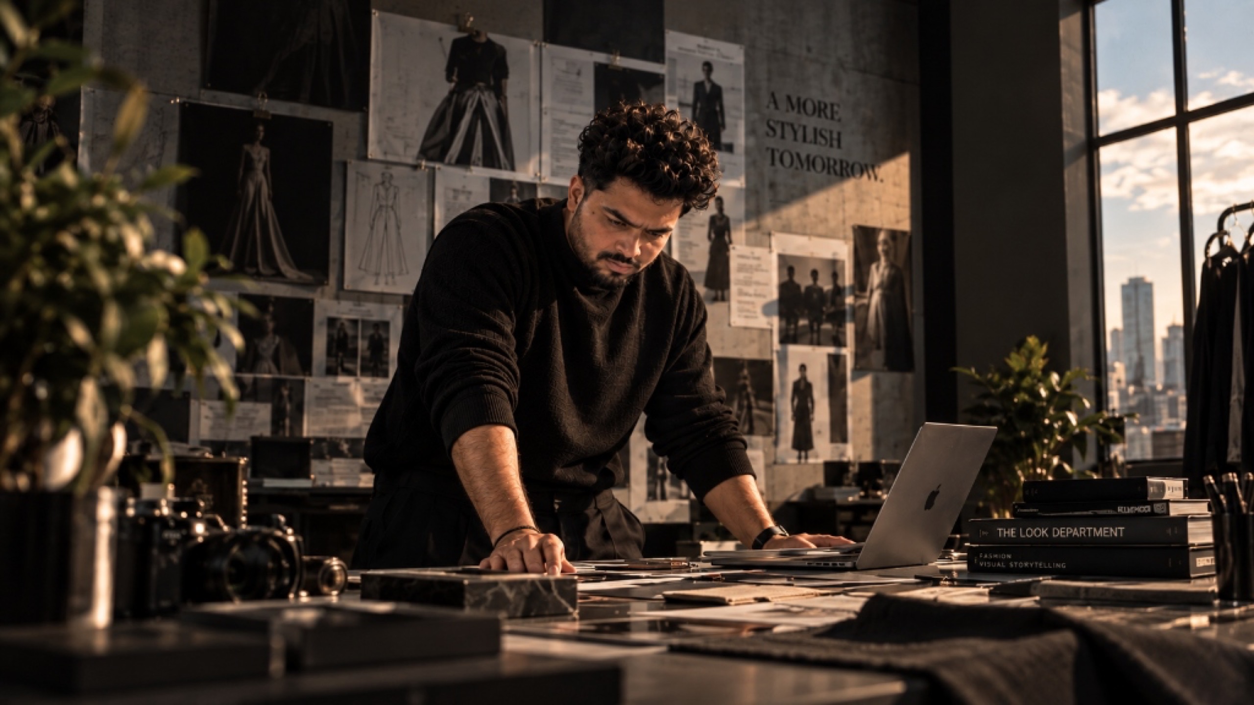 Mehmud Delowar, Founder and Creative Director of The Look Department, in the atelier studio